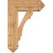 Ekena Millwork Olympic Arts and Crafts Smooth Bracket w/ Offset Brace, Western Red Cedar, 7 1/2"W x 20"D x 28"H BKT0806X20X28OLY03SWR - alternate 3